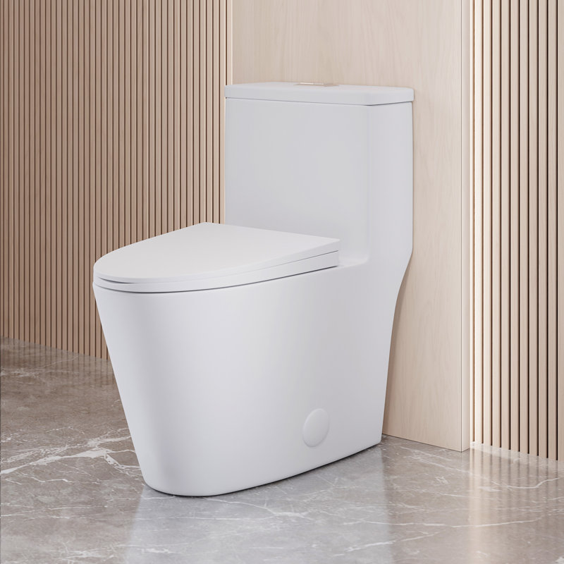 Swiss Madison Dreux 1.26 GPF Elongated Floor Mounted OnePiece Toilet